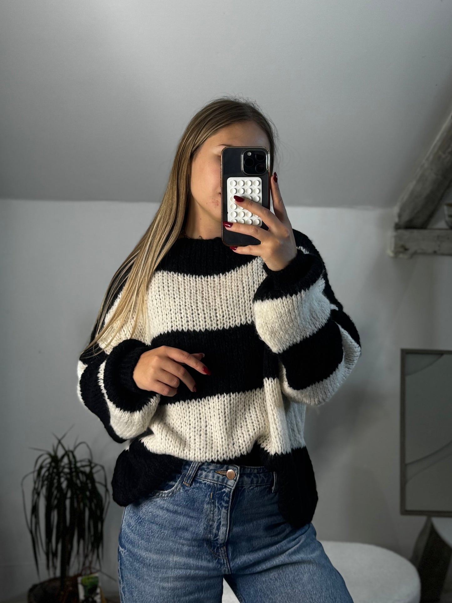 Pull à noeud Julia Noir