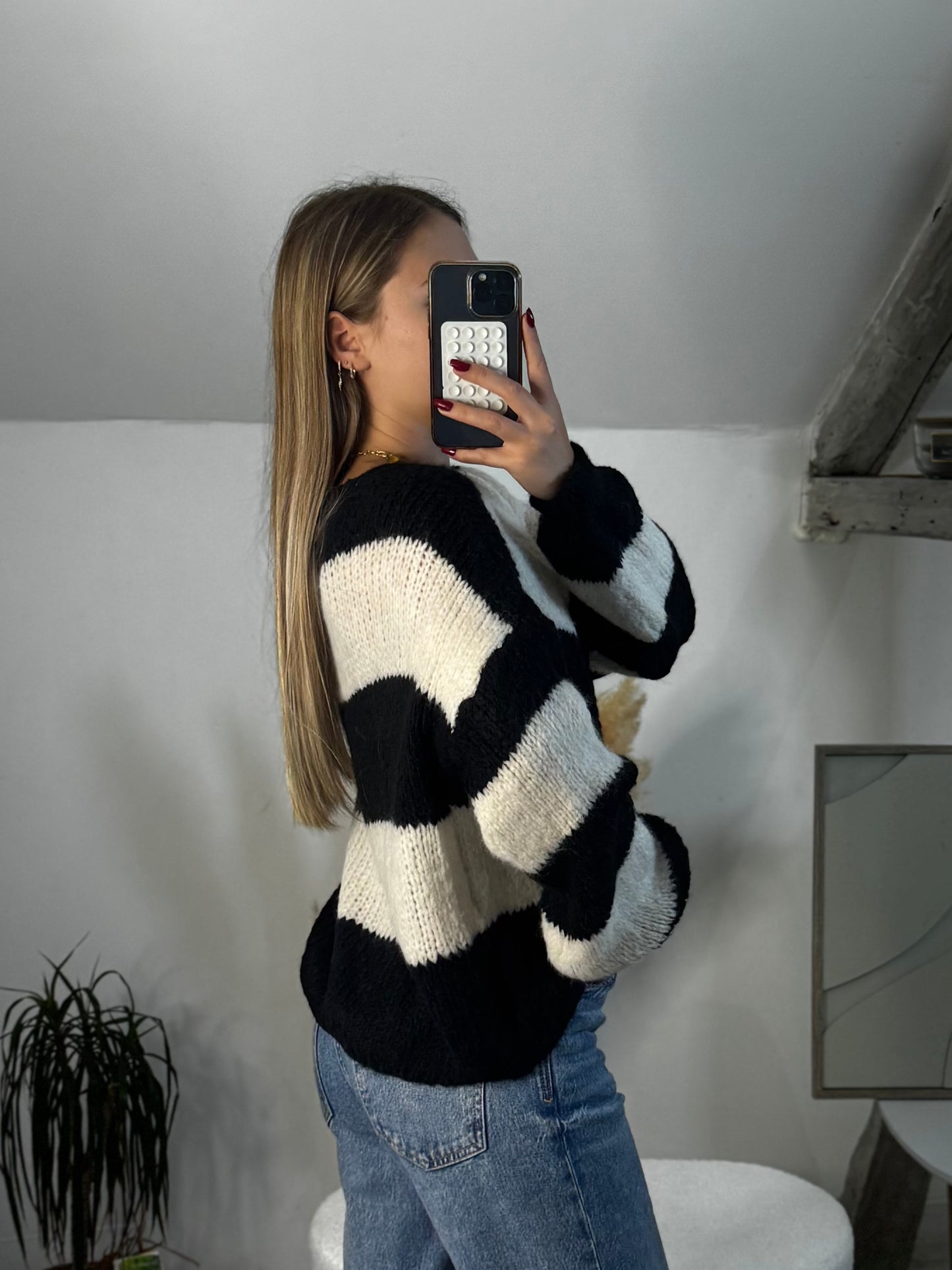 Pull à noeud Julia Noir