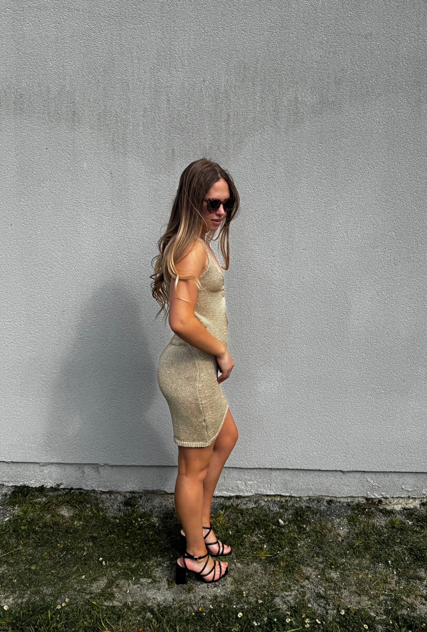 Robe Vénus 2 Doré Courte