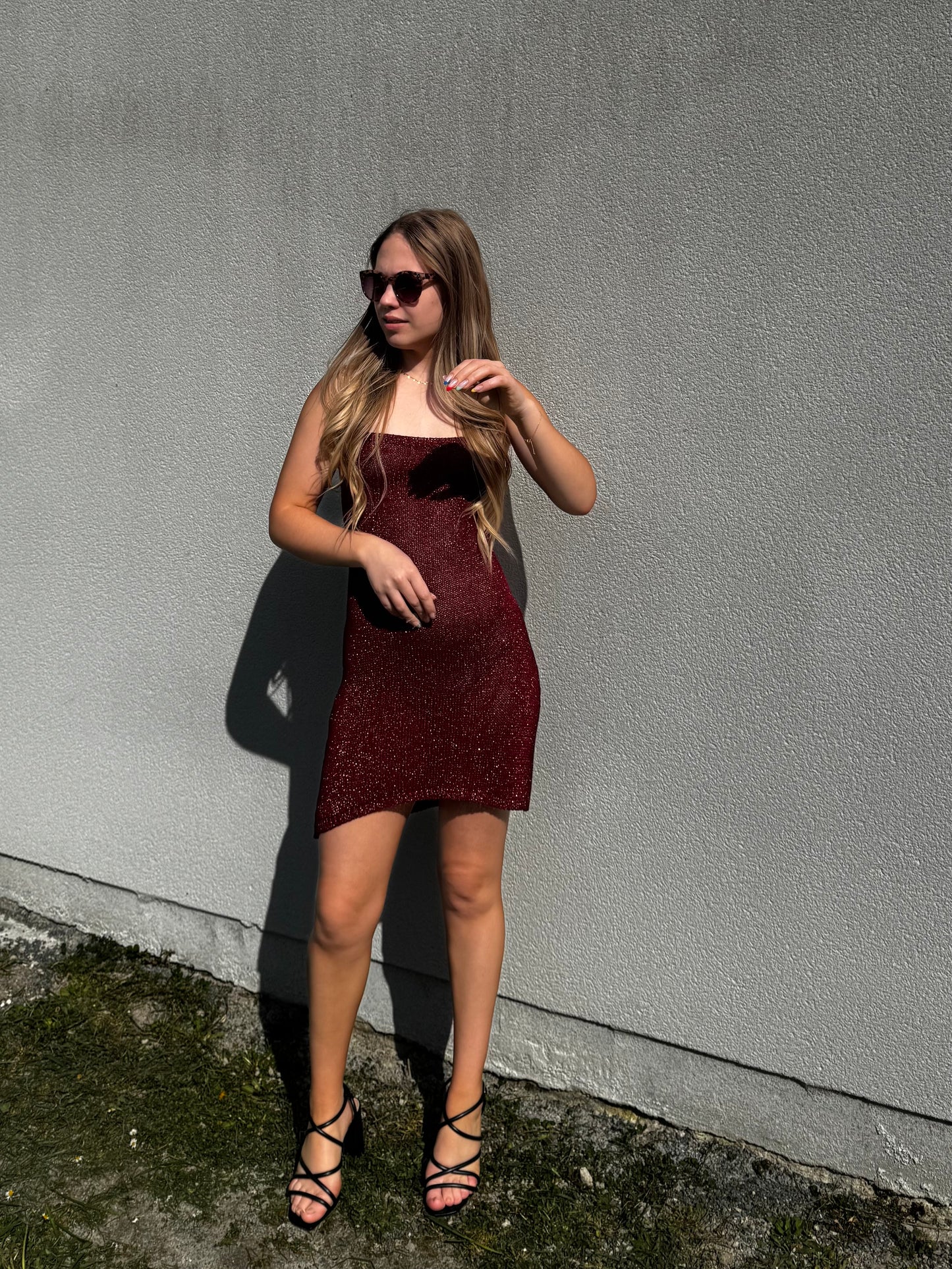Robe Vénus Bordeaux Courte