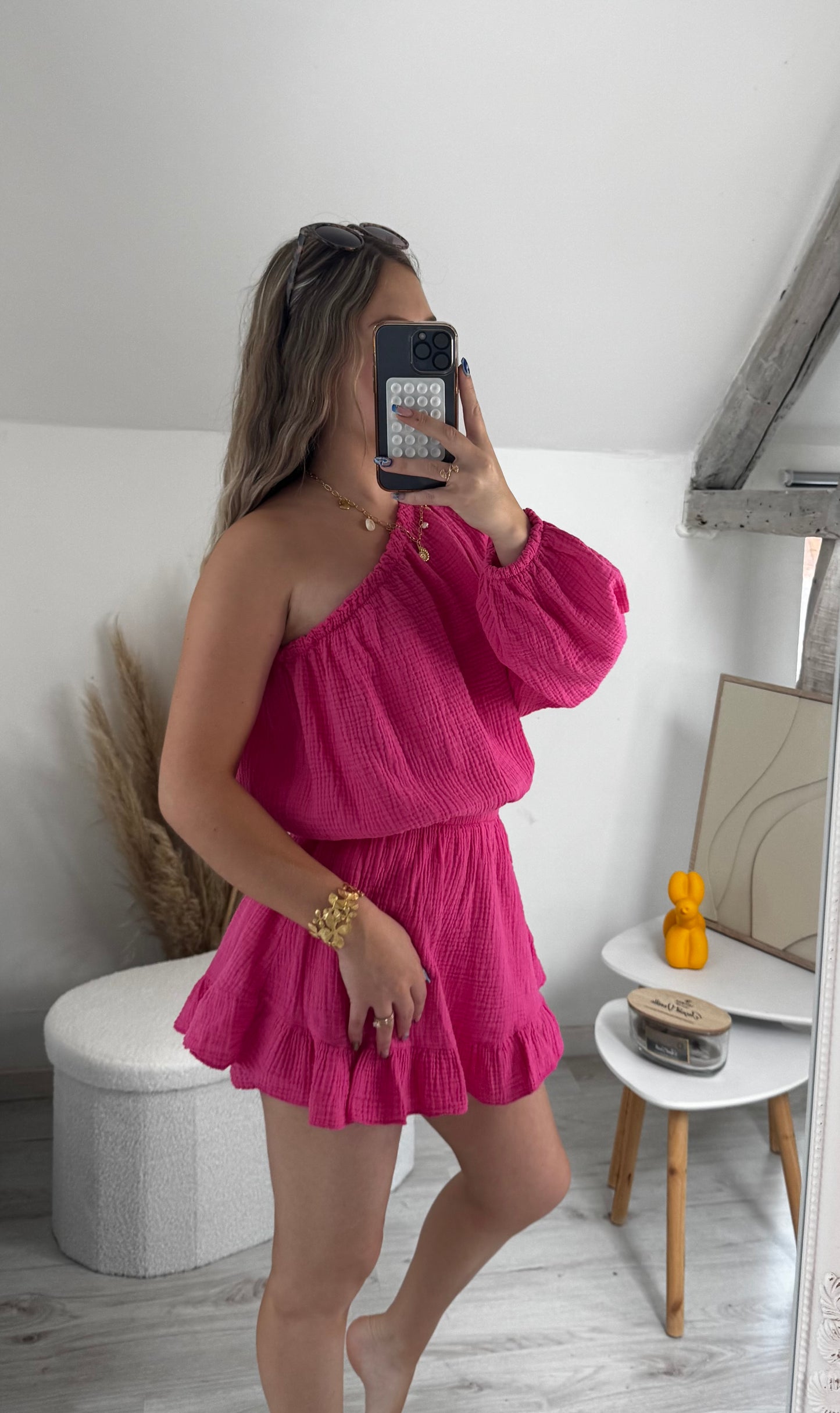 Combishort Fushia rose