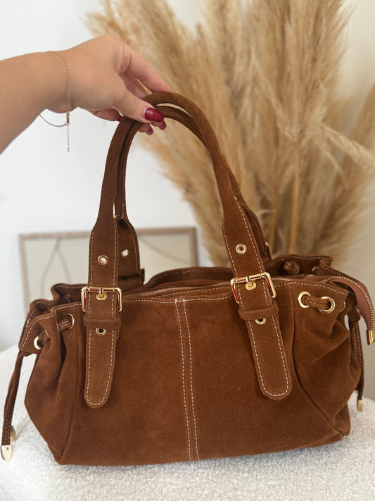 Sac en cuir SOHOA taille S Marron clair