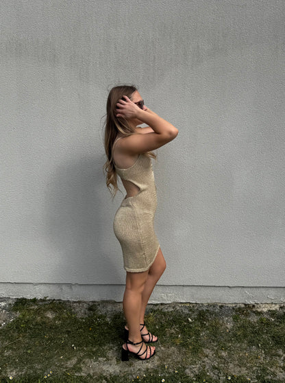 Robe Vénus 2 Doré Courte
