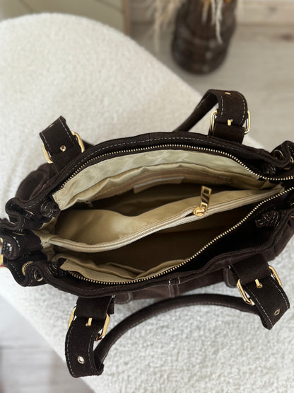 Sac en cuir SOHOA taille S Chocolat