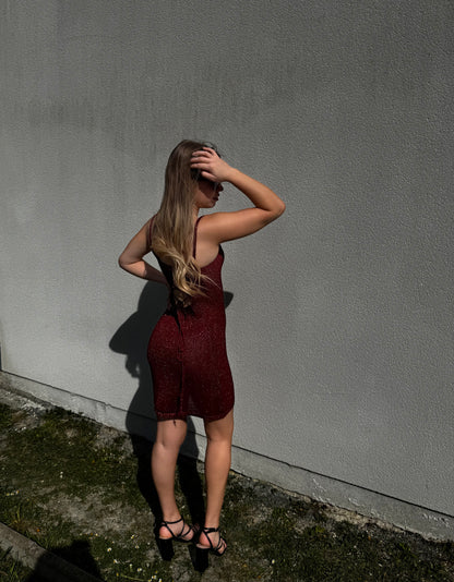 Robe Vénus Bordeaux Courte