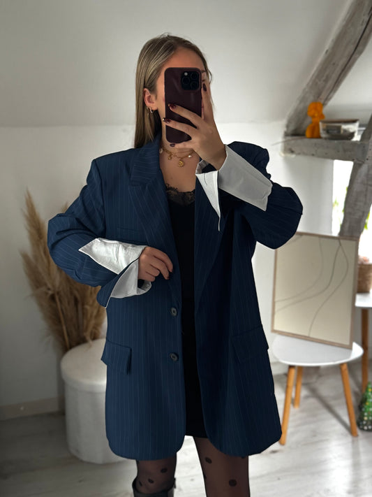 Veste blazer OVERSIZE Bleue marine