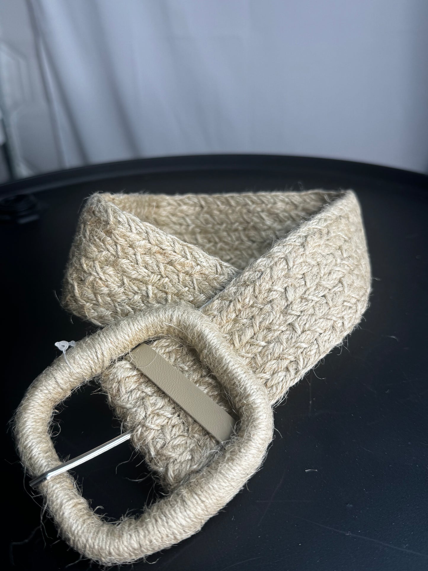 Ceintures raphia avec boucle ronde