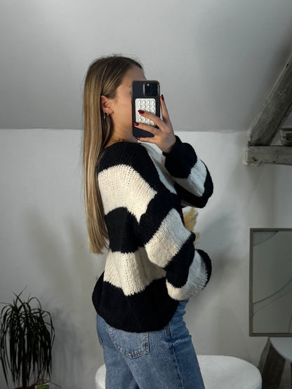 Pull à noeud Julia Noir