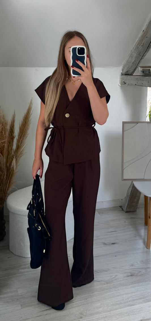 Ensemble blazer Chocolat