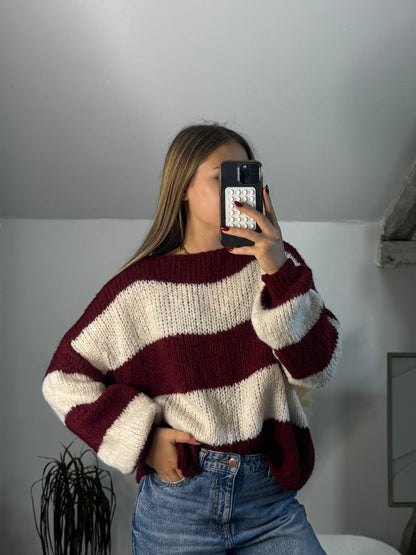 Pull à noeud Julia Bordeaux