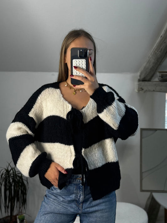 Pull à noeud Julia Noir