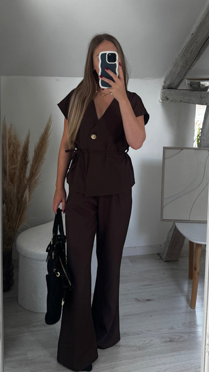 Ensemble blazer Chocolat