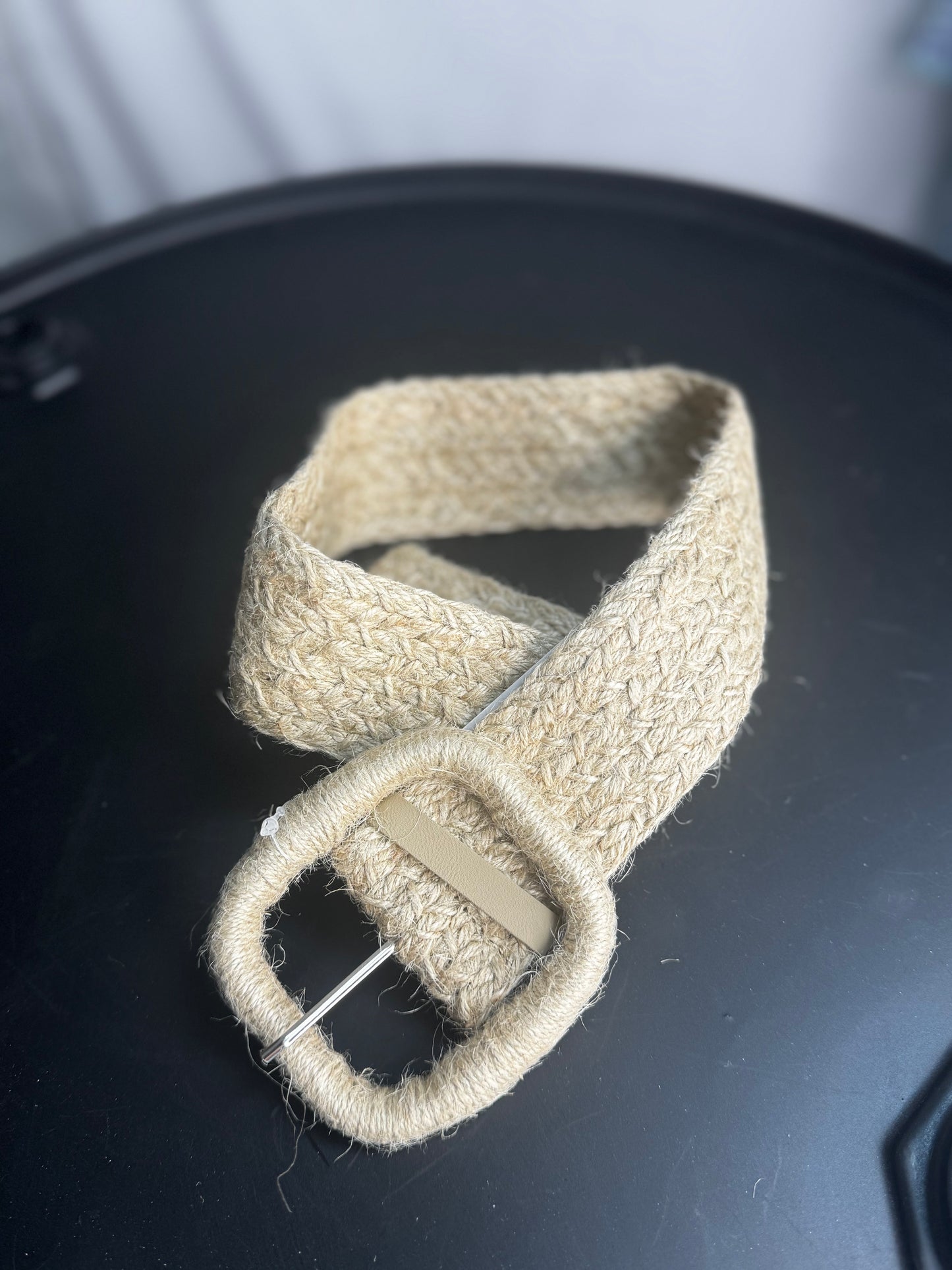 Ceintures raphia avec boucle ronde