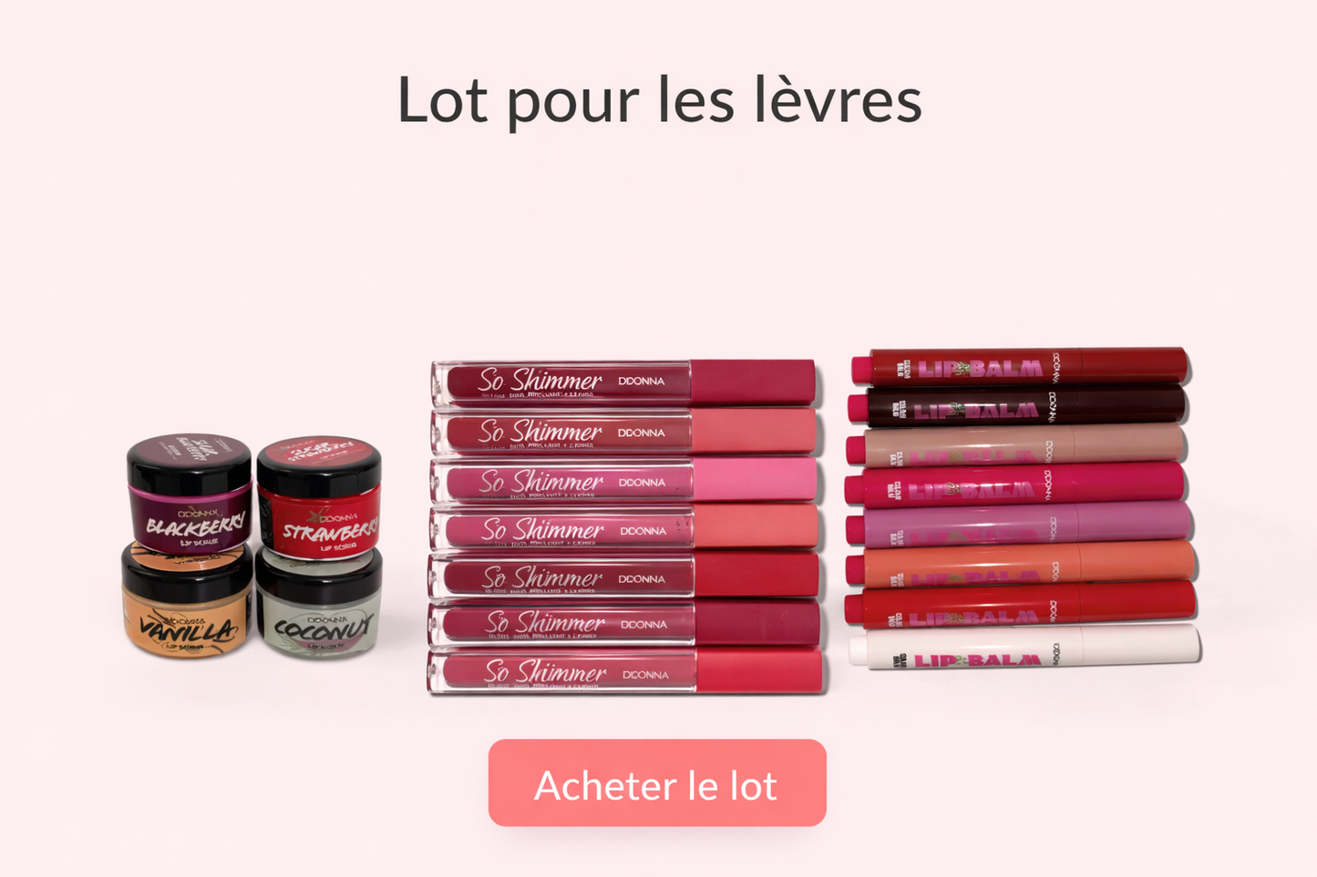 lots pour les levres