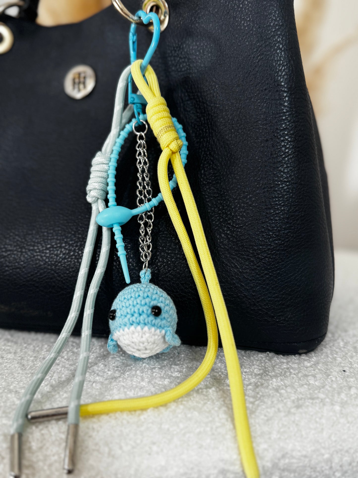 Grigri pour sac poisson bleue