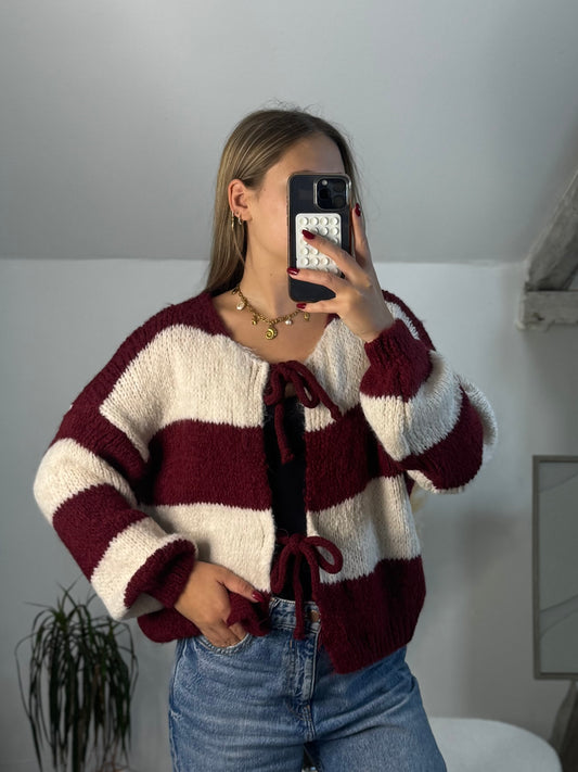 Pull à noeud Julia Bordeaux