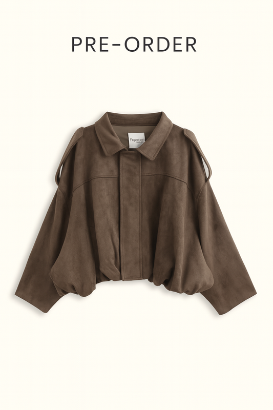 Veste en suédine brown Précommande 22/09