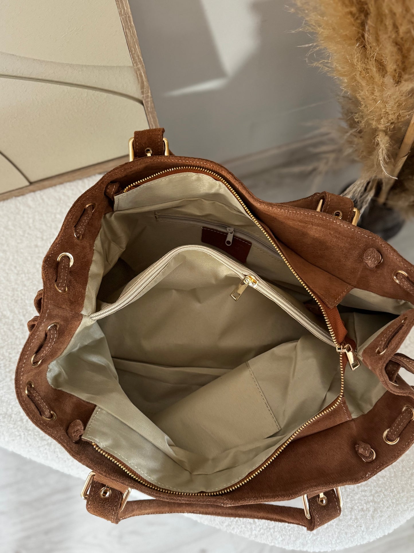 Sac en cuir SOHOA Marron clair