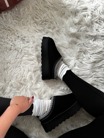 Imitation uggs basse noir
