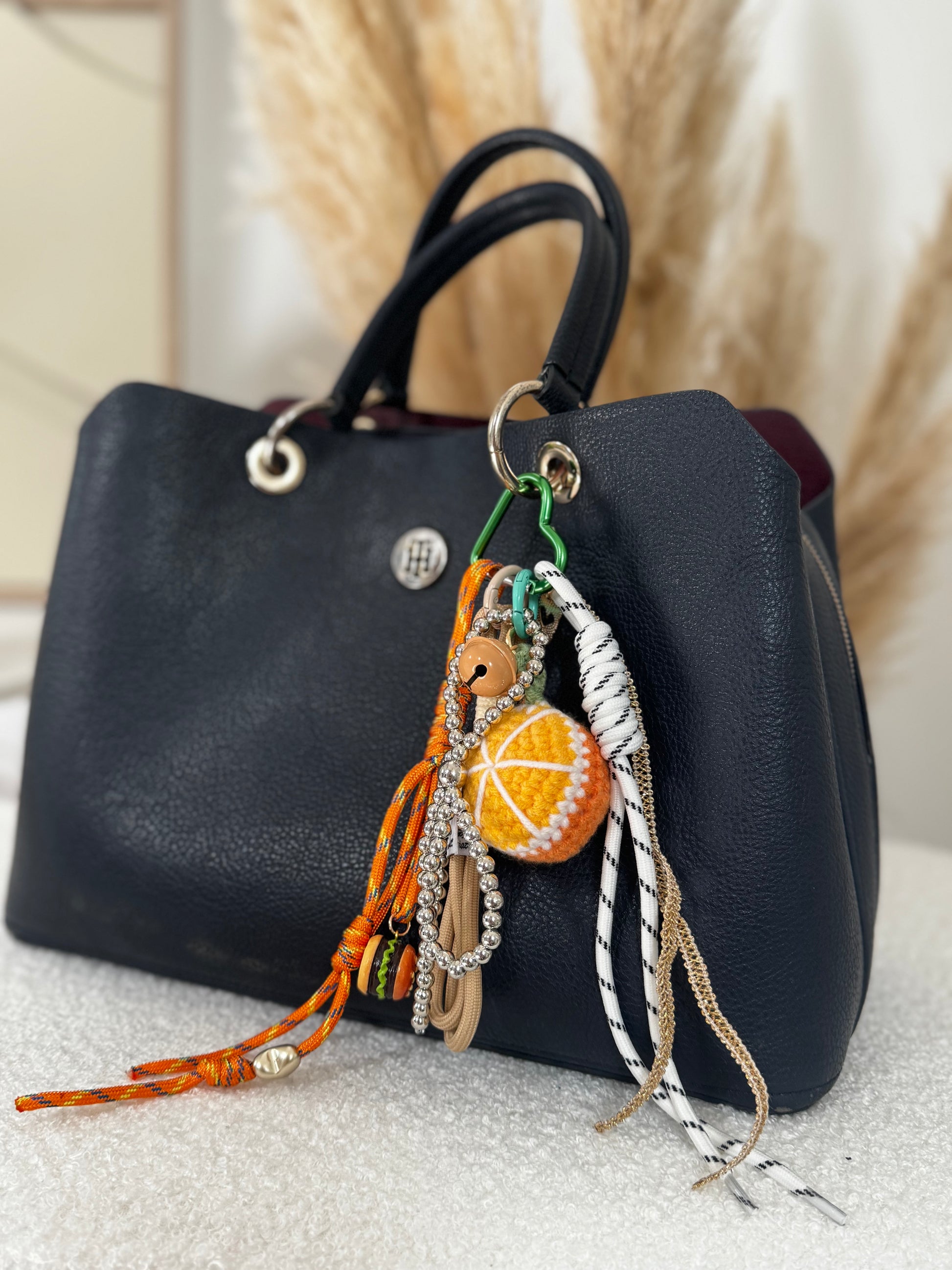 Grigri pour sac orange