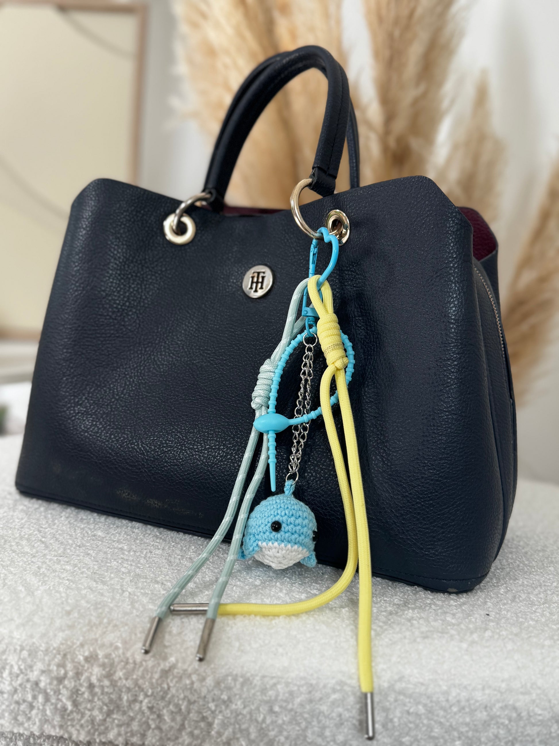 Grigri pour sac poisson bleue
