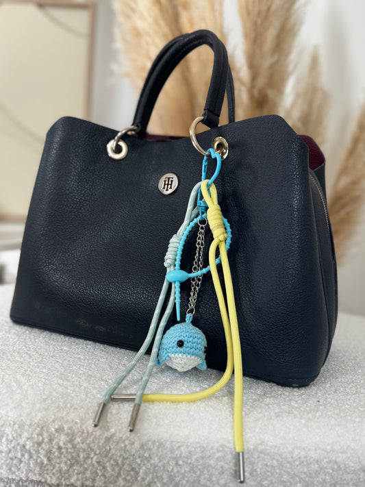 Grigri pour sac poisson bleue