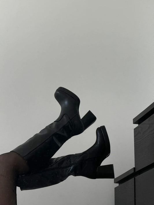 Botte à Talon bloc noir